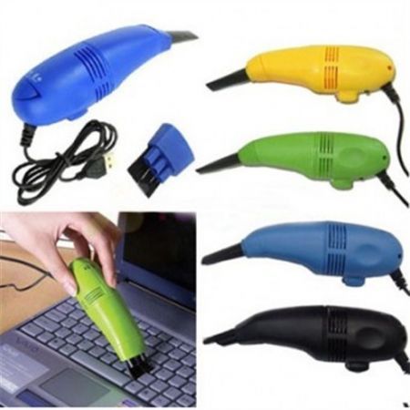 Mini USB Laptop Tablet Computer PC Keyboard Desk Dust Vacuum Cleaner Brush Random