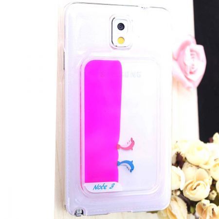 Fashion Dolphin Pattern Plastic Case for Samsung Galaxy Note 3 - Rose