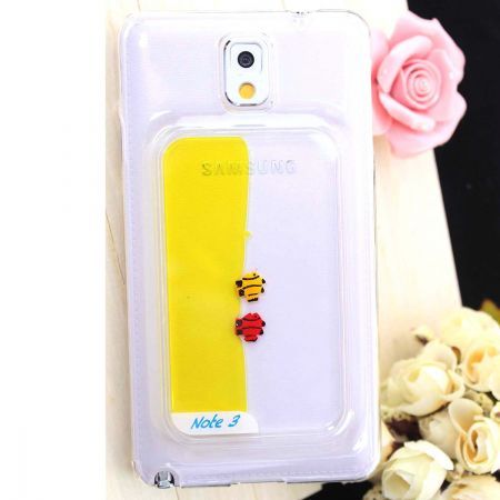 Fashion Fish Pattern Plastic Case for Samsung Galaxy Note 3  - Yellow