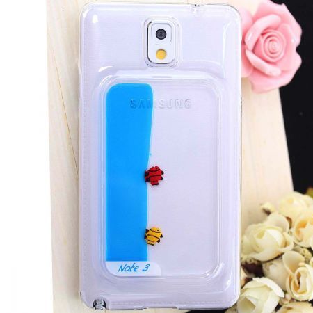 Fashion Fish Pattern Plastic Case for Samsung Galaxy Note 3 - Blue