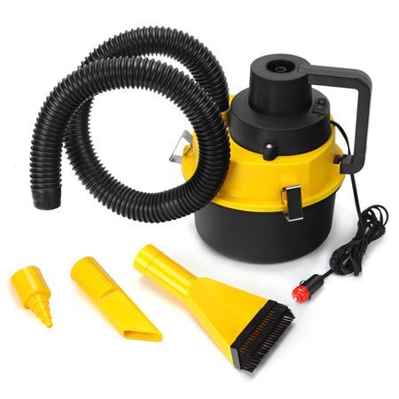 Portable Car Vehicle Auto Dust Handheld Vacuum Cleaner Wet & Dry 12V Yellow