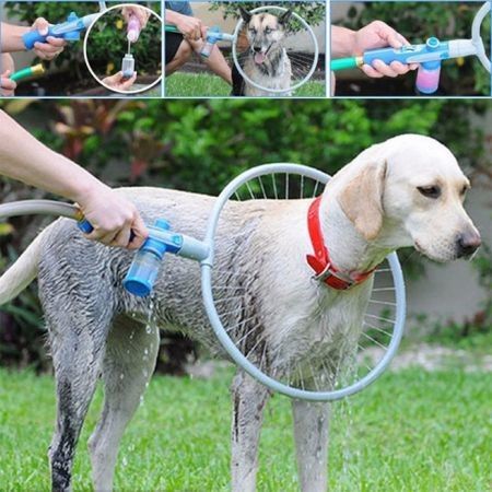Pet 360 Degree Washer Dog Shower Cat Cleaning Quick Bath Accessories