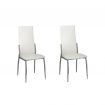 Dining Chairs 2 pcs Artificial Leather White