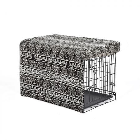 Crate Cover Pet Dog Kennel Cage Collapsible Metal Playpen Cages Covers Black 30"